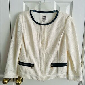 Anne Klein lace jacket.
